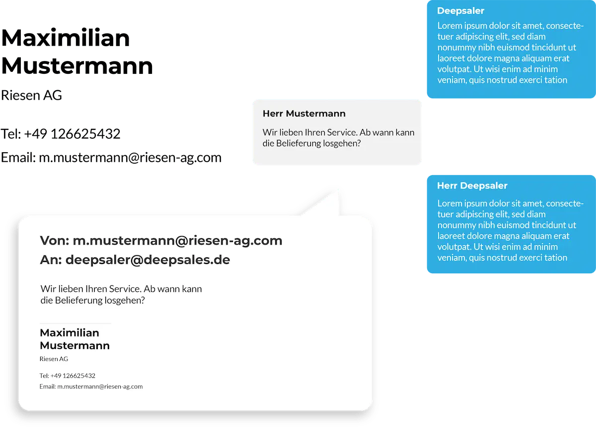 Sales CRM überprüft die Email Inbox